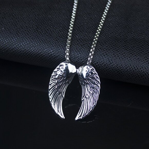 Feather Angel Wings Necklace for Men/Women, BL55590010 - Picture 7 of 7